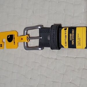 NWT Carhartt Grayish Black Leather  Belt Size 36